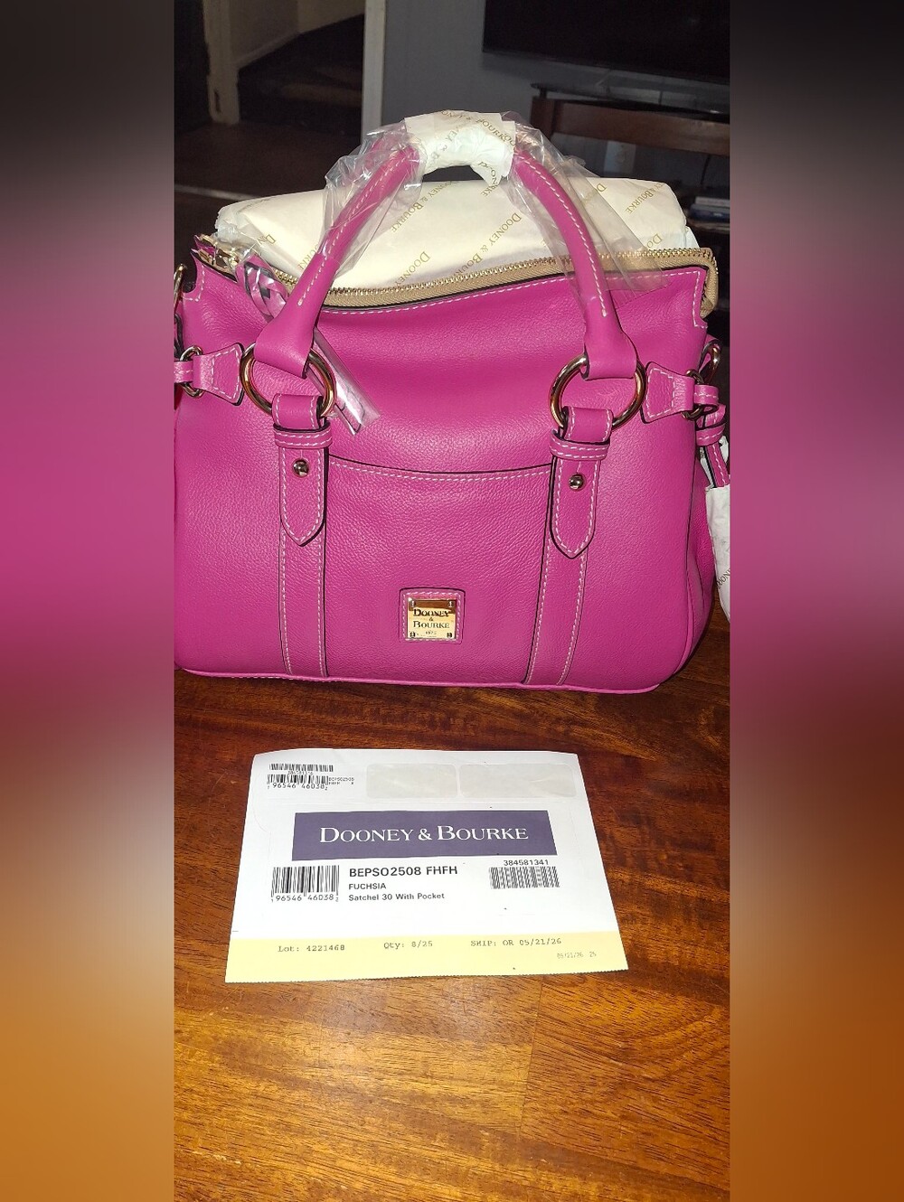 Dooney And Bourke Sorrento Satchel 30 With Pocket